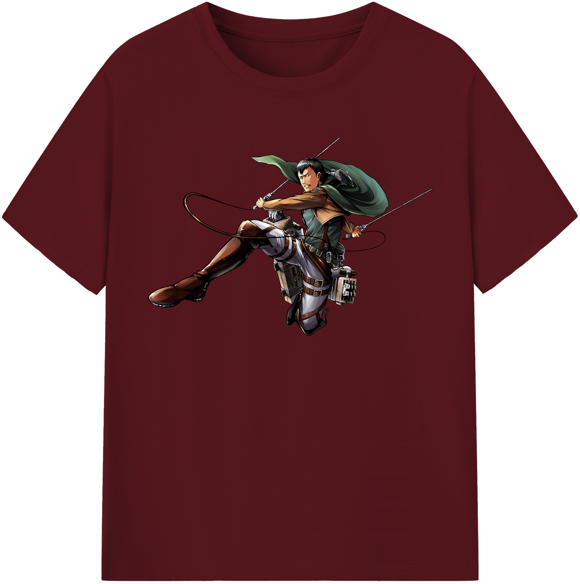（画像用） 進撃の巨人 ベルトルト・フーバー Attack on Titan Bertholdt Hoover 綿100％半袖Tシャツ（フロントプリント）